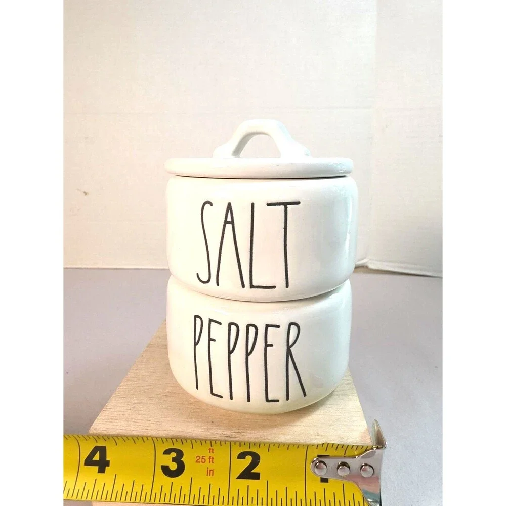 Rae Dunn Artisan Collection Salt & Pepper Cellars w/ Lid by Magenta Farmhouse
